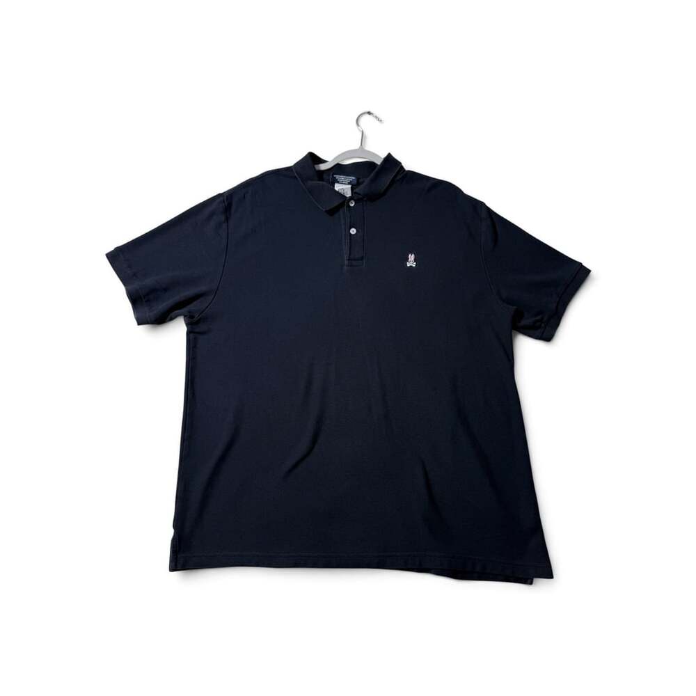 Psycho Bunny Men's Classic Pima Cotton Polo Shirt in Black